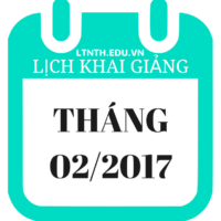 Lịch Khai Giảng Tháng 2/2017 - Trung tâm LTĐH Nguyễn Thượng Hiền