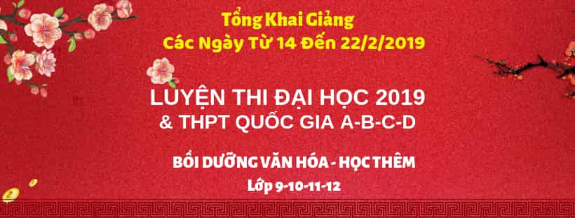 Lịch nghỉ tết nguyên đán 2019 của Trung tâm luyện thi đại học Nguyễn Thượng Hiền
